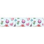 Christmas Decorations Pattern, Xmas Backgrounds Small Premium Plush Fleece Scarf