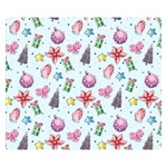 Christmas Decorations Pattern, Xmas Backgrounds Premium Plush Fleece Blanket (Small)