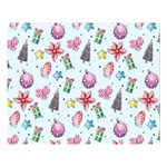 Christmas Decorations Pattern, Xmas Backgrounds Premium Plush Fleece Blanket (Large)