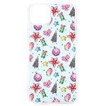 Christmas Decorations Pattern, Xmas Backgrounds iPhone 15 Pro TPU UV Print Case