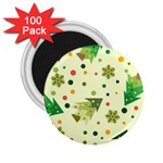 Christmas Pattern Background Seamless 2.25  Magnets (100 pack) 