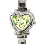 Christmas Pattern Background Seamless Heart Italian Charm Watch