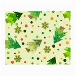 Christmas Pattern Background Seamless Small Glasses Cloth (2 Sides)