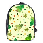 Christmas Pattern Background Seamless School Bag (Large)