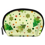 Christmas Pattern Background Seamless Accessory Pouch (Large)