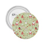 Christmas Pattern, Christmas Tree, Santa 2.25  Buttons