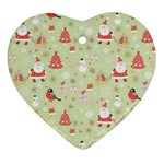 Christmas Pattern, Christmas Tree, Santa Ornament (Heart)