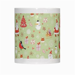 Christmas Pattern, Christmas Tree, Santa White Mug from ArtsNow.com Center