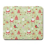 Christmas Pattern, Christmas Tree, Santa Large Mousepad