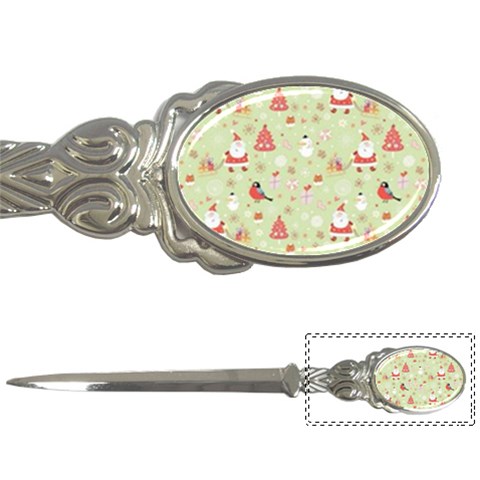 Christmas Pattern, Christmas Tree, Santa Letter Opener from ArtsNow.com Front