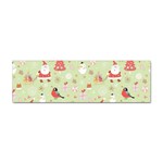 Christmas Pattern, Christmas Tree, Santa Sticker Bumper (10 pack)