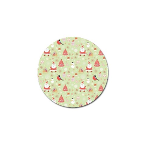 Christmas Pattern, Christmas Tree, Santa Golf Ball Marker from ArtsNow.com Front