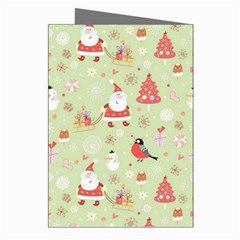 Christmas Pattern, Christmas Tree, Santa Greeting Cards (Pkg of 8) from ArtsNow.com Right