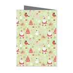 Christmas Pattern, Christmas Tree, Santa Mini Greeting Cards (Pkg of 8)