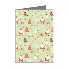 Christmas Pattern, Christmas Tree, Santa Mini Greeting Cards (Pkg of 8) from ArtsNow.com Right