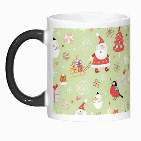 Christmas Pattern, Christmas Tree, Santa Morph Mug from ArtsNow.com Left