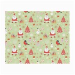 Christmas Pattern, Christmas Tree, Santa Small Glasses Cloth