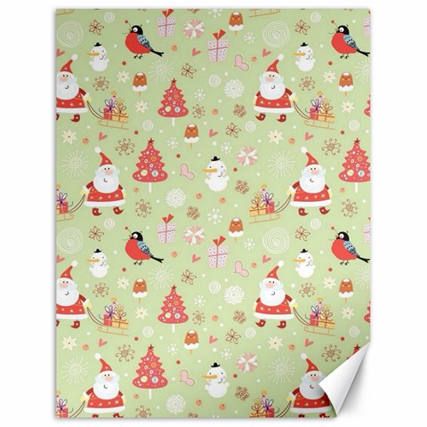 Christmas Pattern, Christmas Tree, Santa Canvas 18  x 24  from ArtsNow.com 17.8 x23.08  Canvas - 1