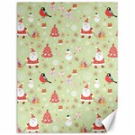 Christmas Pattern, Christmas Tree, Santa Canvas 18  x 24 