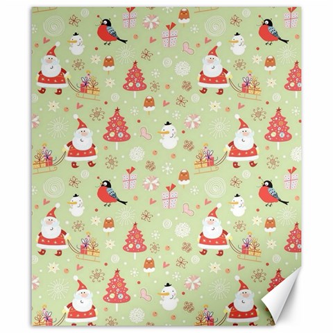 Christmas Pattern, Christmas Tree, Santa Canvas 20  x 24  from ArtsNow.com 19.57 x23.15  Canvas - 1