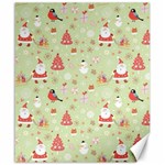 Christmas Pattern, Christmas Tree, Santa Canvas 20  x 24 