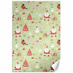 Christmas Pattern, Christmas Tree, Santa Canvas 20  x 30 