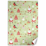 Christmas Pattern, Christmas Tree, Santa Canvas 24  x 36 