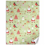 Christmas Pattern, Christmas Tree, Santa Canvas 36  x 48 