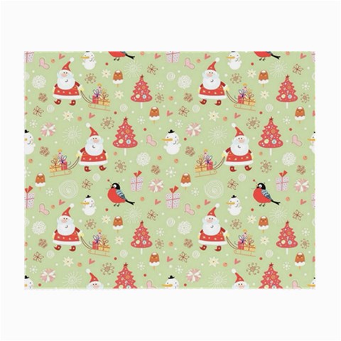 Christmas Pattern, Christmas Tree, Santa Small Glasses Cloth (2 Sides) from ArtsNow.com Front