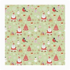 Christmas Pattern, Christmas Tree, Santa Medium Glasses Cloth (2 Sides) from ArtsNow.com Front