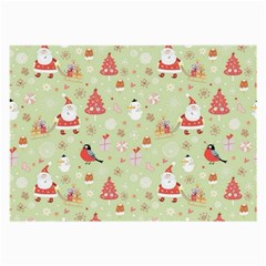 Christmas Pattern, Christmas Tree, Santa Large Glasses Cloth (2 Sides) from ArtsNow.com Front