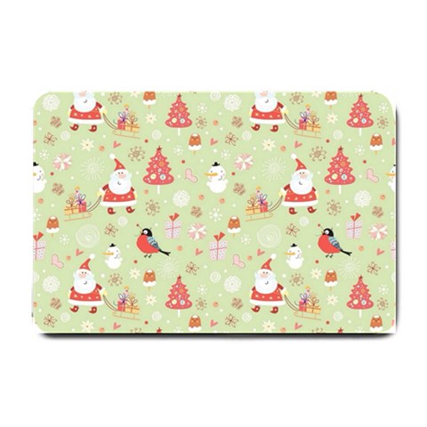 Christmas Pattern, Christmas Tree, Santa Small Doormat from ArtsNow.com 24 x16  Door Mat