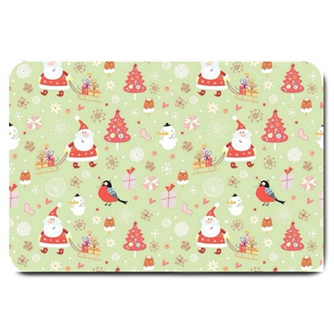 Christmas Pattern, Christmas Tree, Santa Large Doormat from ArtsNow.com 30 x20  Door Mat