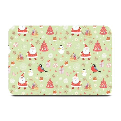 Christmas Pattern, Christmas Tree, Santa Plate Mats from ArtsNow.com 18 x12  Plate Mat