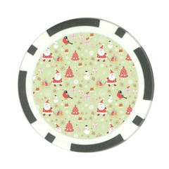 Christmas Pattern, Christmas Tree, Santa Poker Chip Card Guard from ArtsNow.com Front