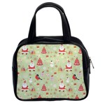 Christmas Pattern, Christmas Tree, Santa Classic Handbag (Two Sides)