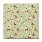 Christmas Pattern, Christmas Tree, Santa Face Towel