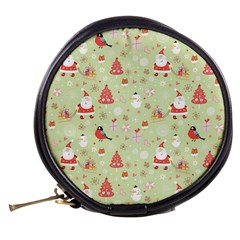 Christmas Pattern, Christmas Tree, Santa Mini Makeup Bag from ArtsNow.com Back