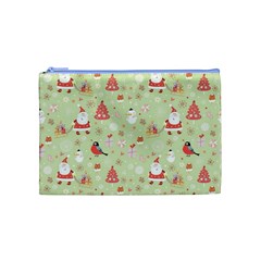 Christmas Pattern, Christmas Tree, Santa Cosmetic Bag (Medium) from ArtsNow.com Front