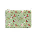 Christmas Pattern, Christmas Tree, Santa Cosmetic Bag (Medium)