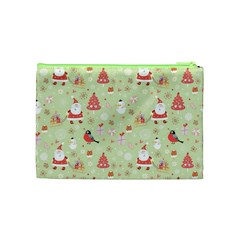 Christmas Pattern, Christmas Tree, Santa Cosmetic Bag (Medium) from ArtsNow.com Back