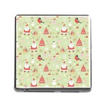 Christmas Pattern, Christmas Tree, Santa Memory Card Reader (Square 5 Slot)