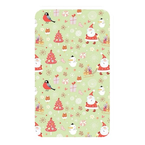 Christmas Pattern, Christmas Tree, Santa Memory Card Reader (Rectangular) from ArtsNow.com Front