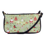 Christmas Pattern, Christmas Tree, Santa Shoulder Clutch Bag