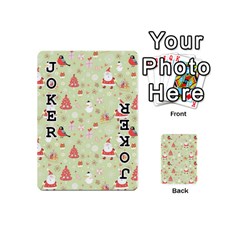 Christmas Pattern, Christmas Tree, Santa Playing Cards 54 Designs (Mini) from ArtsNow.com Front - Joker1