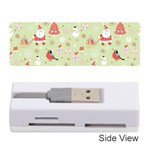 Christmas Pattern, Christmas Tree, Santa Memory Card Reader (Stick)