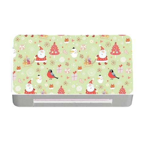 Christmas Pattern, Christmas Tree, Santa Memory Card Reader with CF from ArtsNow.com Front