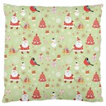 Christmas Pattern, Christmas Tree, Santa Large Cushion Case (One Side)