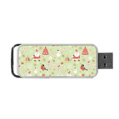 Christmas Pattern, Christmas Tree, Santa Portable USB Flash (Two Sides) from ArtsNow.com Back