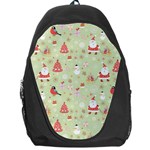 Christmas Pattern, Christmas Tree, Santa Backpack Bag